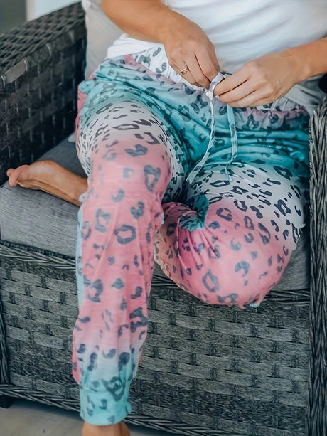 Women's autumn fashion new leopard print leggings loose fit - V.I.P Digital Presence