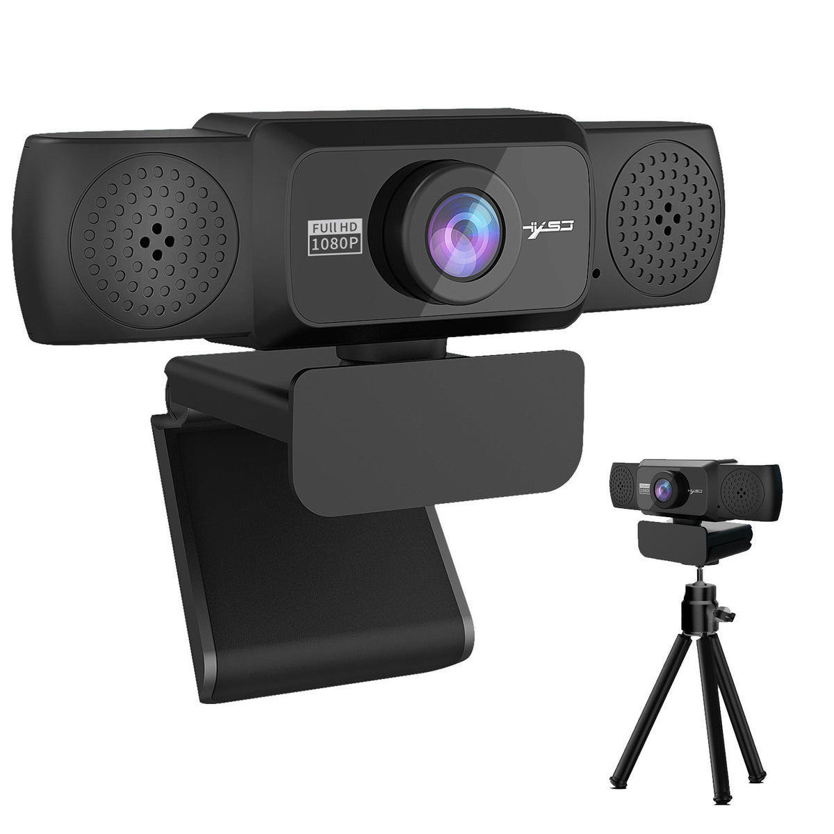 1080P high-definition computer camera with 360 degree rotatable video conferencing and live streaming of online courses - V.I.P Digital Presence