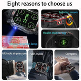 GZYR 2.01" Screen Smart Watch Men Bluetooth Call 600 mAh Sports Waterproof Heart rate Blood Oxygen SmartWatch For Huawei Xiaomi - V.I.P Digital Presence