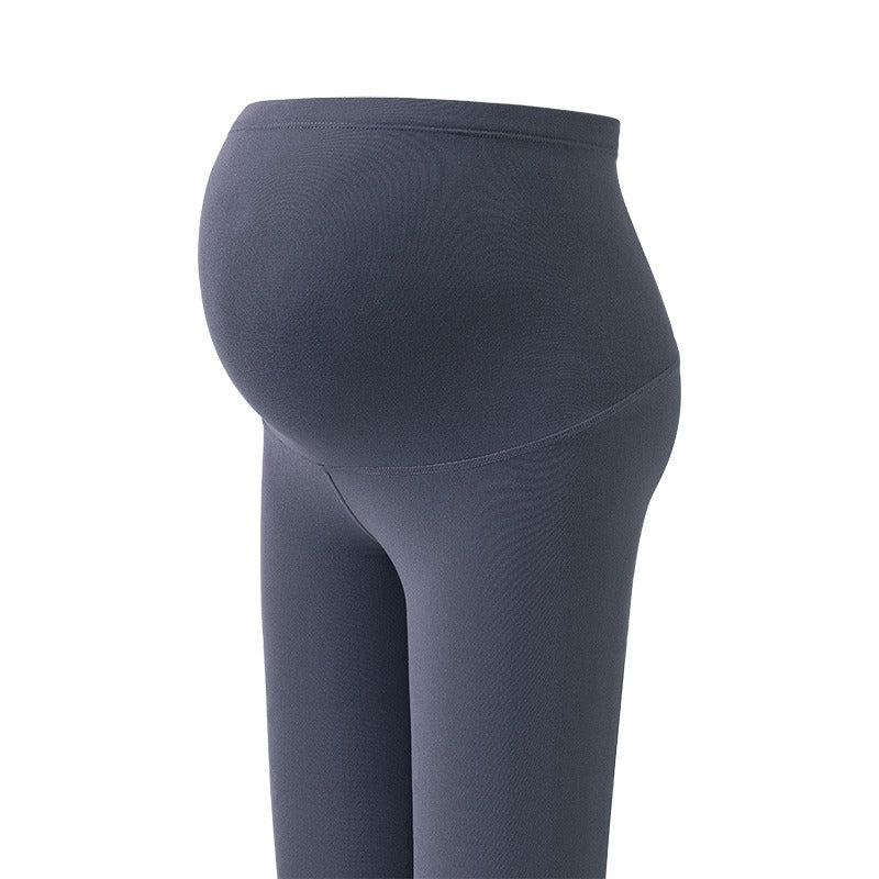 Pregnant Women's Shark Pants Do Not Drop Off Leggings Double Sided Brushed Large Size 100kg High Waist Hip Lifting Barbie Pants - V.I.P Digital Presence
