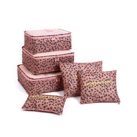Printed travel storage bag set of 6 pieces, travel clothing sorting bag, waterproof clothing storage bag - V.I.P Digital Presence
