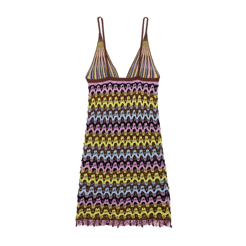 Sexy Backless Knitted DressStyle Fashion Women's Dress - V.I.P Digital Presence