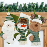 Christmas decorations, hanging decorations, candy socks, gift socks, Christmas gifts, green Christmas socks - V.I.P Digital Presence