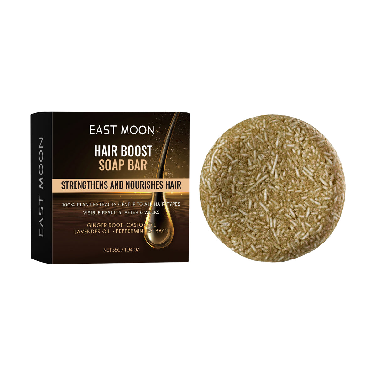 Root Activator Soap Bar, Hair Nourishing And Moisturizing Clean And Smooth Hair Roots Natural Black Thick Hair Care Shampoo Soap - V.I.P Digital Presence