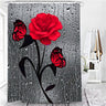 Hot HD Digital Printing Polyester Waterproof Polyester Flower Bathroom Hotel Shower Curtain - V.I.P Digital Presence