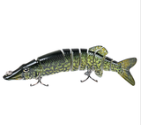 TREHOOK 10cm/12.5cm Pike Wobblers for Fishing Artificial Bait Hard Multi Jointed Swimbait Crankbait Lifelike Fishing Lure Tackle