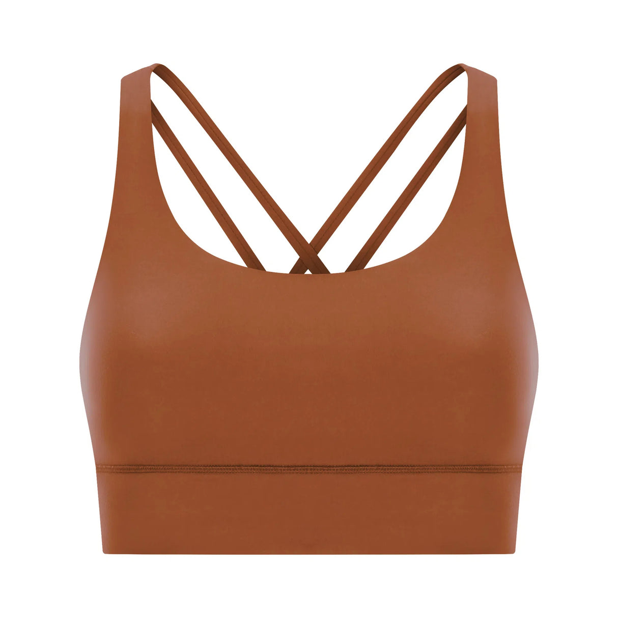 Cross back yoga bra brushed bare high-strength shock-absorbing gathering sports vest for women - V.I.P Digital Presence