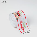 Christmas decoration ribbon, cedar pattern printed ribbon, bow tie, Christmas decoration ribbon, holiday ribbon - V.I.P Digital Presence
