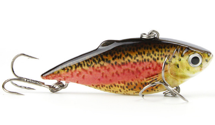 Señuelo de pesca realista Mmlong Vib Crankbait de 2,5/8,6 g, de hundimiento lento, para peces duros. 