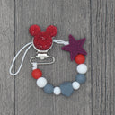 Silicone Round Beads and Star Beads Pacifier Clip Chain Strap Cute Dummy Nipple Leash Strap for Infant Toddler Baby Feeding - V.I.P Digital Presence