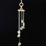 Natural crystal raw stone wind chime paper box set handmade DIY weaving home decoration car interior pendant - V.I.P Digital Presence