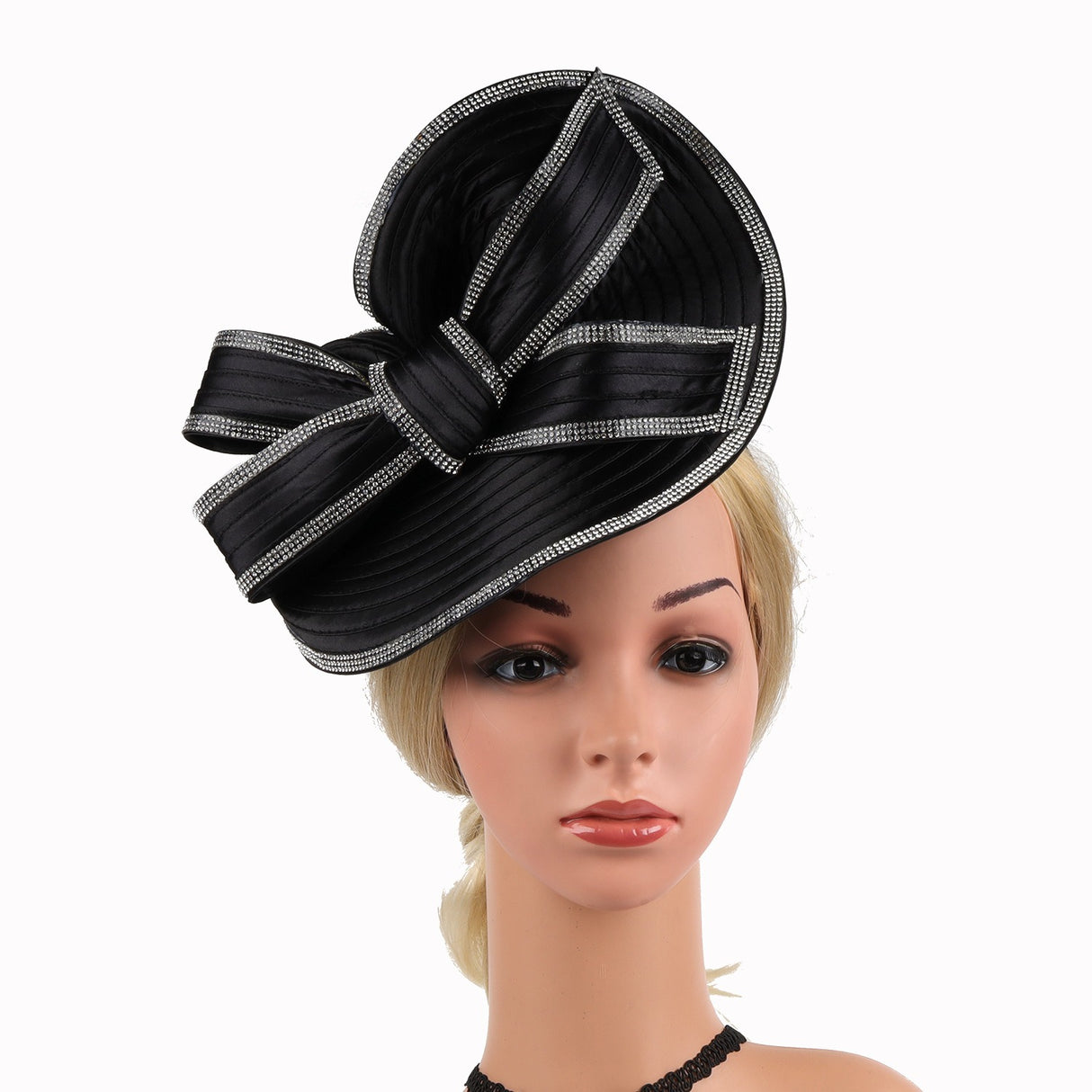 Hemp top hat black white diamond headband - V.I.P Digital Presence