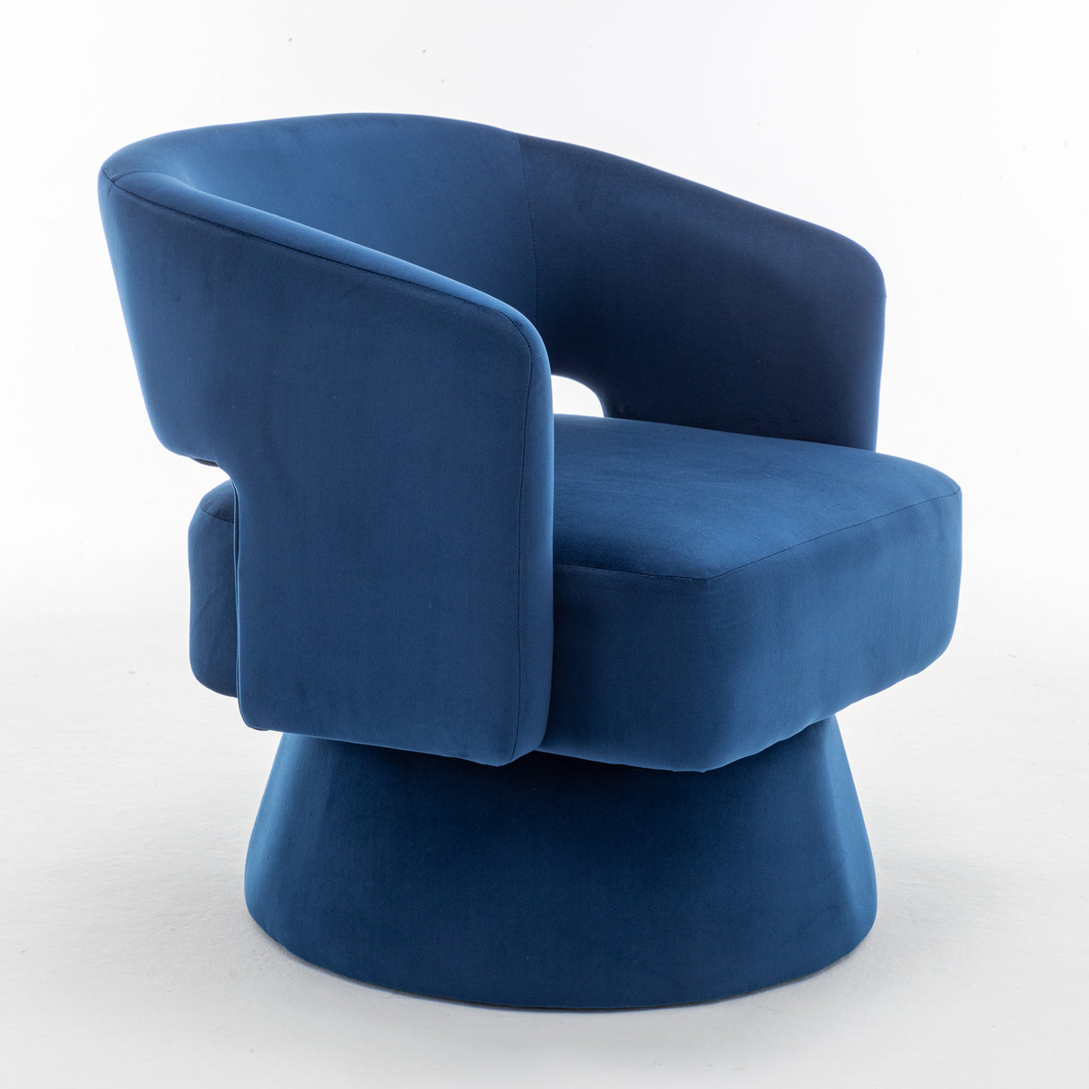 Swivel Barrel Chair, Velvet Accent Armchair 360 Degree Swivel Club Chair for Living Room Bedroom Reception Room - V.I.P Digital Presence