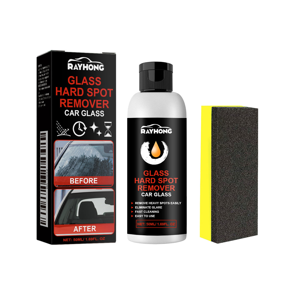 Glass Hard Spot Remover Car Glass, Glass Cleaning Decontamination Scratch Repair Polishing Cream - V.I.P Digital Presence