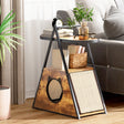 Cat house,end table.Wood cat condo black vintage pet furniture - V.I.P Digital Presence