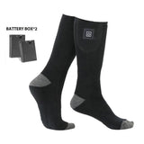 Winter Electric Heating Socks With Battery Box Rechargeable Anti-Cold Men Thermal Heated Foot Warmer Outdoor Camping Ski Sports - V.I.P Digital Presence