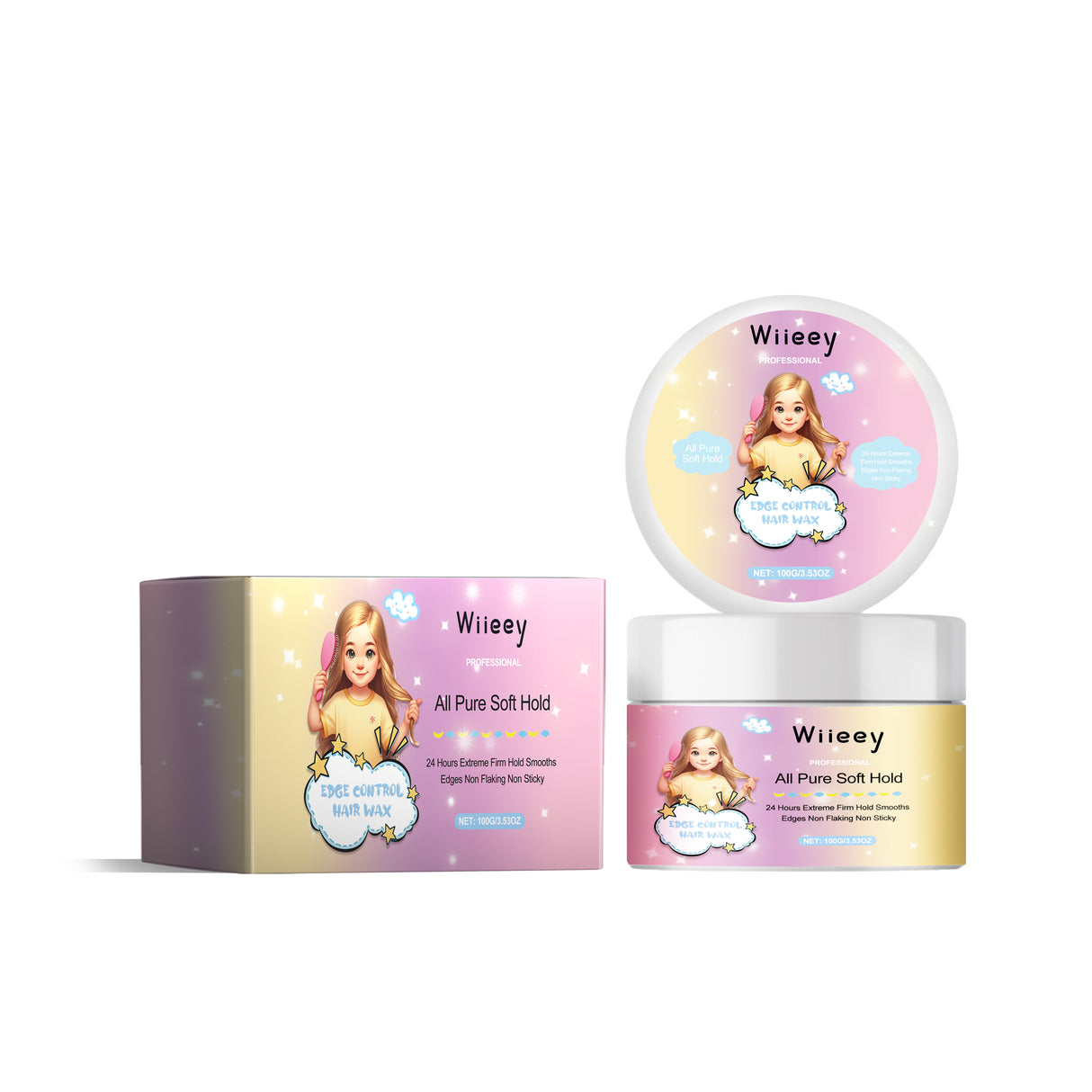 Edge Control Hair Wax, Fluffy Lightsome Matte Easy To Finalize The Lasting Stereo Modelling Mud - V.I.P Digital Presence