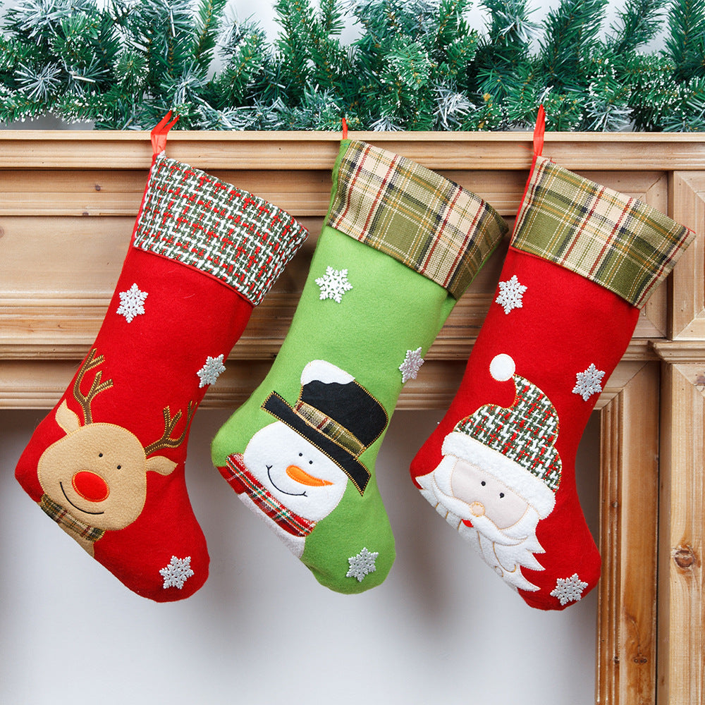 Christmas Decorations Cartoon Embroidery Christmas Socks Christmas Socks Gift Bag - V.I.P Digital Presence