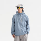Camouflage Spliced Thin Hooded Sun Protection Clothing Men's Outdoor Sports Reflective Design Casual Jacket Trendy - V.I.P Digital Presence