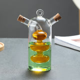 Kitchen Storage Sealed Bottles, Double-layer 2-in-1 Glass Bottles, Oil, Vinegar, Sauce, Seasoning Bottles, Kitchen Tools - V.I.P Digital Presence