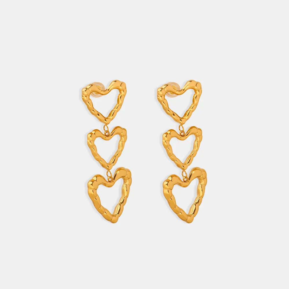 Titanium Steel Heart Earrings - V.I.P Digital Presence