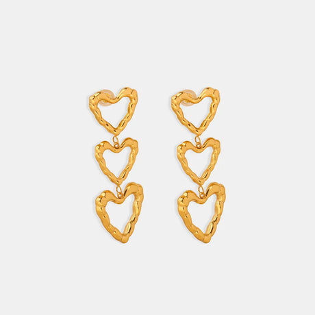Titanium Steel Heart Earrings - V.I.P Digital Presence