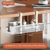No-drill under-desk cord rack: metal mesh, high-load cable holder. - V.I.P Digital Presence