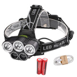 LED Headlamp 5 CREE XM-L T6 15000 lumens LED USB  Camping Hike Emergency Light - V.I.P Digital Presence
