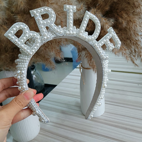 Bride to be crown Bach Bachelorette hen Party Bridal Shower beach pool Rustic boho garden wedding engagement Decoration Gift - V.I.P Digital Presence