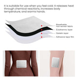 Calentador de manos portátil desechable para invierno, autocalentable, para el hogar