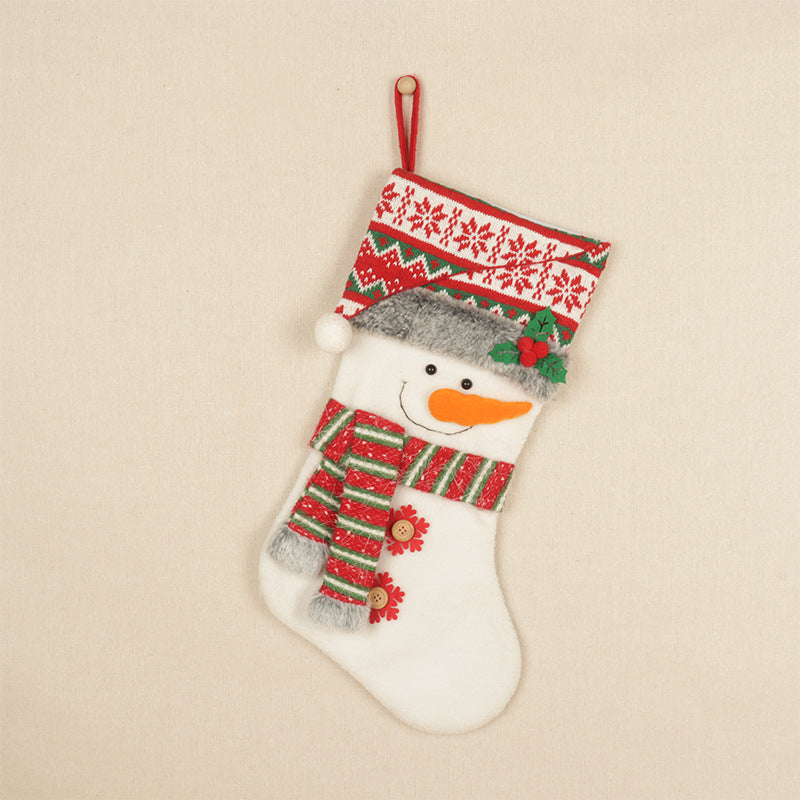 Christmas Stockings Red Santa Claus Snowman Biscuits Deer Gift Bag Christmas Tree Pendant - V.I.P Digital Presence