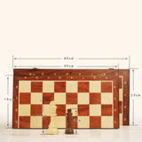 Magnetic Wood Chess Folding Chess Board Puzzle Game for Adults and Children Checkers Toy - V.I.P Digital Presence