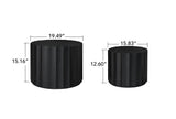 Coffee Table Set of 2, Round Coffee Table ,Nesting Coffet Table,End table,Circle Sidetable for Living room ,Bedroom - V.I.P Digital Presence