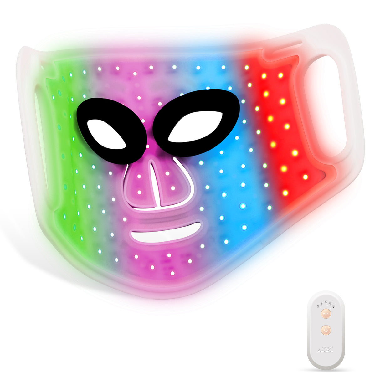 LED Color Light Home Beauty Device with Red, Blue, Green, and Purple Light Mask, 98 Light Beads for Facial Phototherapy Mask - V.I.P Digital Presence