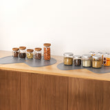 Lazy Susan Shelf Liner: Silicone, for Dual Tier Pie Cut Organizer, Non-Slip & Thermal Protection .2pcs - V.I.P Digital Presence