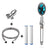 Propeller Shower Turbocharged Shower Head Shower Head Shower One-Button Water-Stop Shower - V.I.P Digital Presence