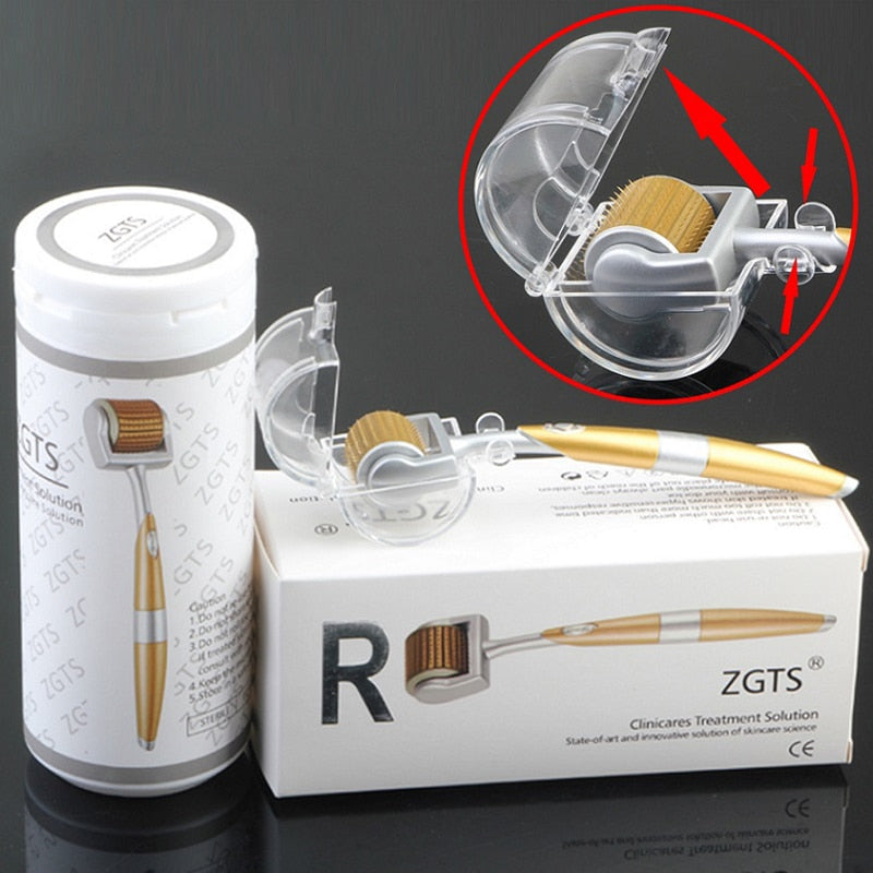 ZGTS192 Derma Roller Titanium Stainless Steel Needles For Facial Skin Care Microneedle Derma Rollering Therapy - V.I.P Digital Presence