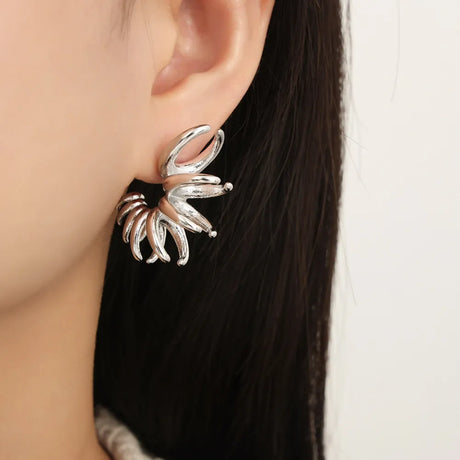 Titanium Steel Irregular Shape Earrings - V.I.P Digital Presence