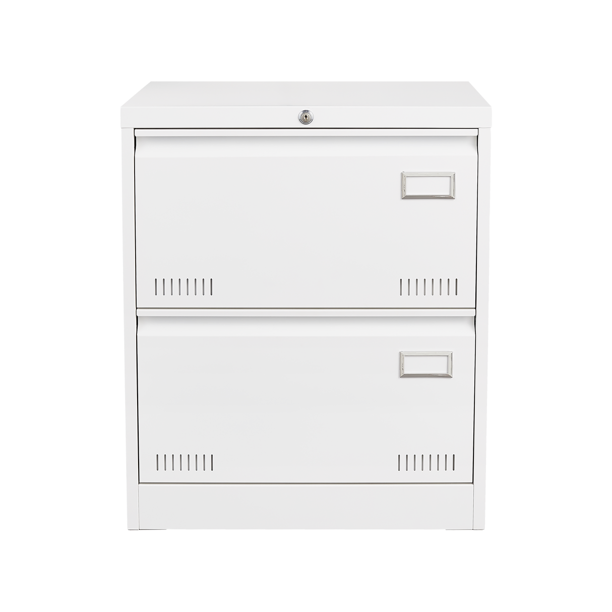 Horizontal file cabinet, 2 drawers, white file cabinet with lock, metal file cabinet with lock, 3 drawers, legal office cabinet - V.I.P Digital Presence