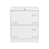 Horizontal file cabinet, 2 drawers, white file cabinet with lock, metal file cabinet with lock, 3 drawers, legal office cabinet - V.I.P Digital Presence