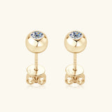 Moissanite 925 Sterling Silver Stud Earrings - V.I.P Digital Presence