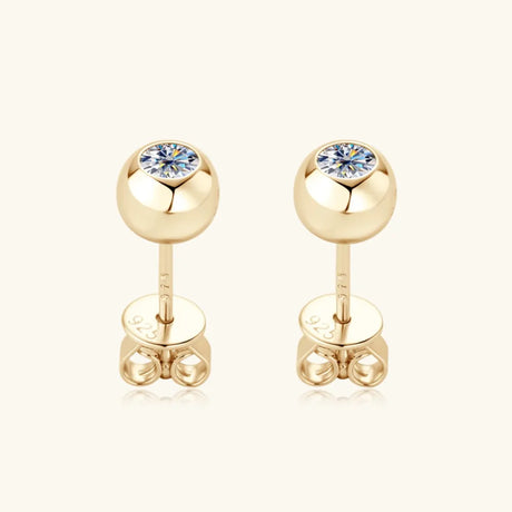 Moissanite 925 Sterling Silver Stud Earrings - V.I.P Digital Presence