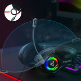 Head mounted gaming headphones wired e-sports luminous earphones mobile phones computers cool anchor headphones - V.I.P Digital Presence