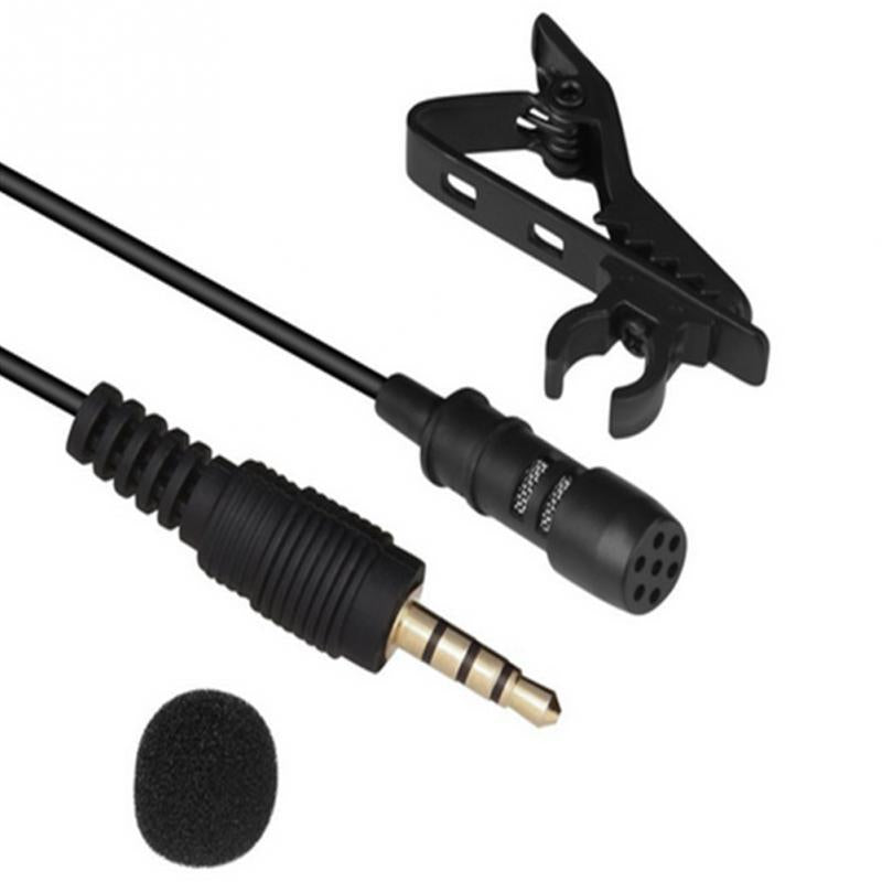 VOXLINK 3.5 mm Microphone Clip Tie Collar for Mobile Phone Speaking in Lecture 1.5m/3m Bracket Clip Vocal Audio Lapel Microphone - V.I.P Digital Presence