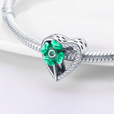 Niche jewelry handmade copper plated silver heart clover DIY jewelry accessories - V.I.P Digital Presence