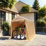 7x8 ft Outdoor Portable Gazebo Storage Shelter Shed with 2 Roll up Zipper Doors & Vents Carport - V.I.P Digital Presence