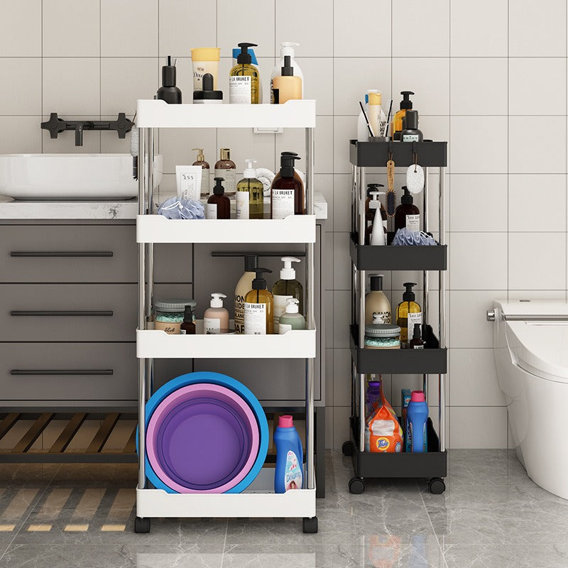 Kitchen multi layer vegetable basket rack floor-standing removable vegetable storage household multi functional trolley - V.I.P Digital Presence