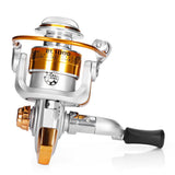 Carrete de pesca giratorio de metal ligero YUMOSHI 12BB 5.5:1