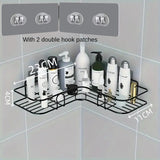 Bathroom Storage Rack Toilet Washroom Wall-Mounted Hole-Free Multi-Functional Iron Mesh Long Strip Organizer - V.I.P Digital Presence