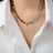 Titanium Steel Egg Yolk Stone Necklace - V.I.P Digital Presence